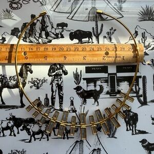 Labradorite Geometric Statement Necklace